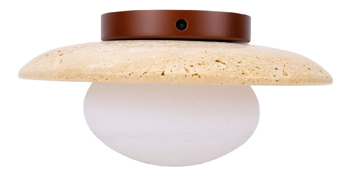 Luminaire Ambre et Vert a silhouette graphique de type applique murale
