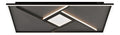 Luminaire Noir et Vert a silhouette graphique de type plafonnier