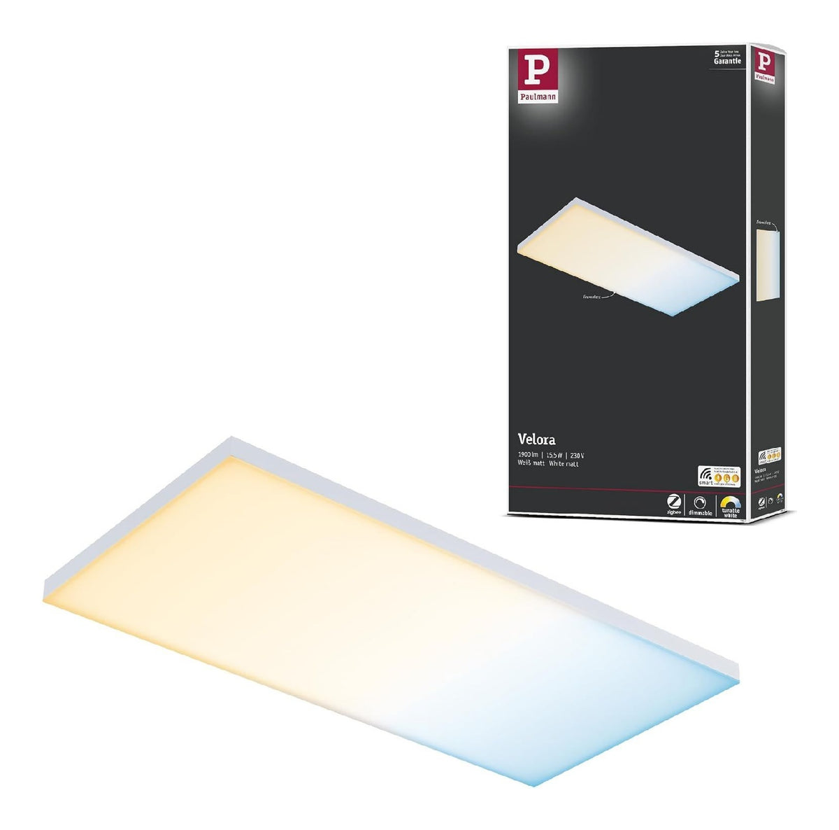 Plafonnier Blanc a presence elegante et lumiere agreable 2700 K