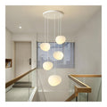 Luminaire Ambre et Beige a silhouette graphique de type suspension 60W E27
