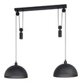 Luminaire Noir a silhouette graphique de type suspension 40 W E27