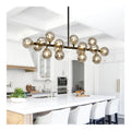 Lustre Noir et Gris a presence elegante et lumiere agreable 7 W