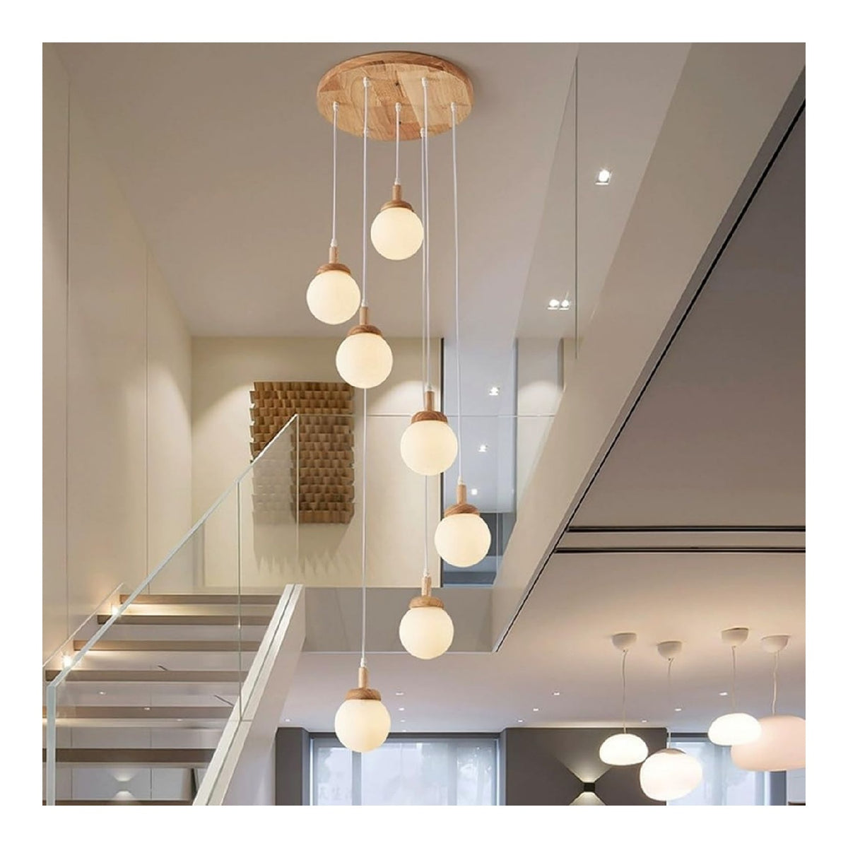 Suspension Ambre a presence elegante et lumiere agreable E27