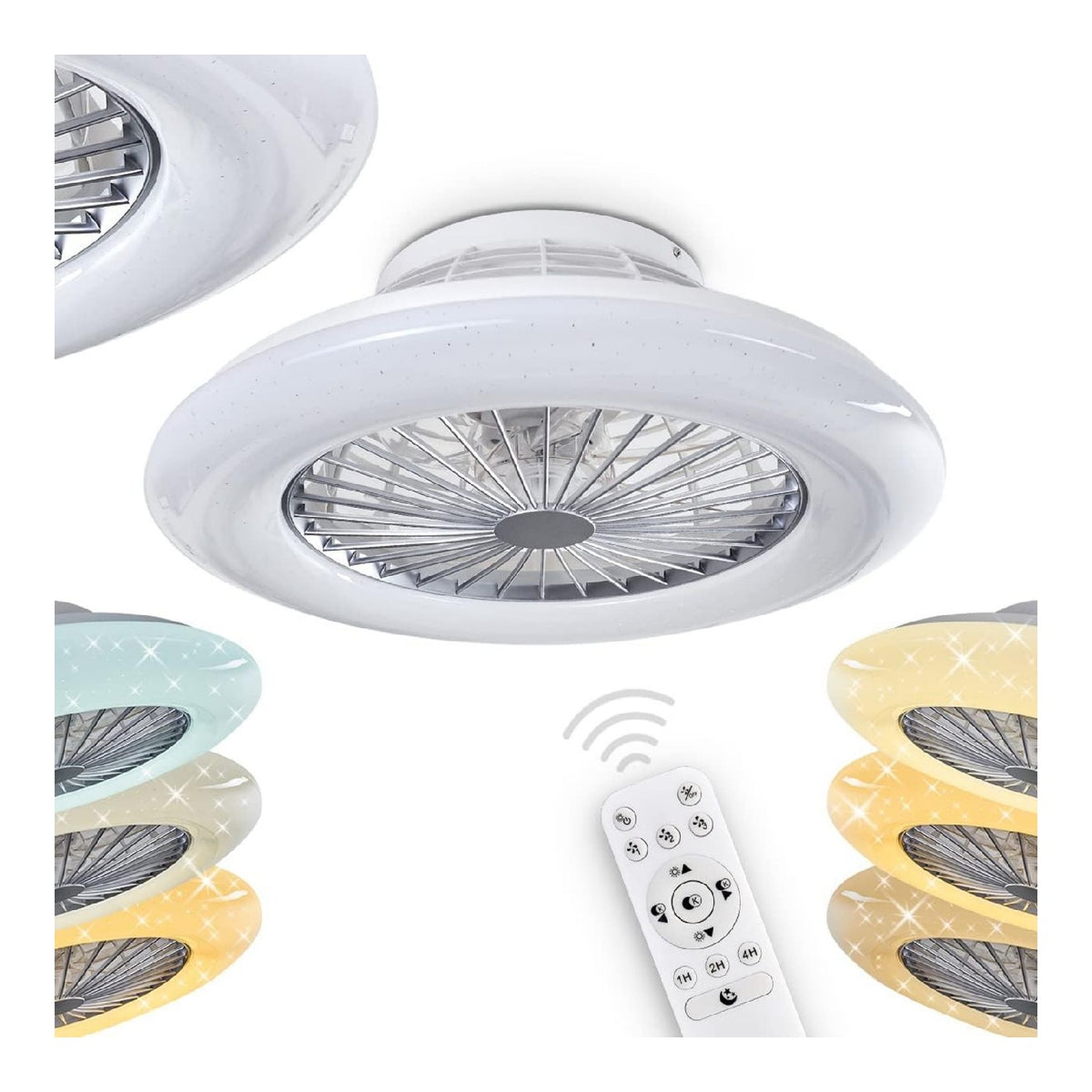 Plafonnier Blanc et Ambre a presence elegante et lumiere agreable IP20