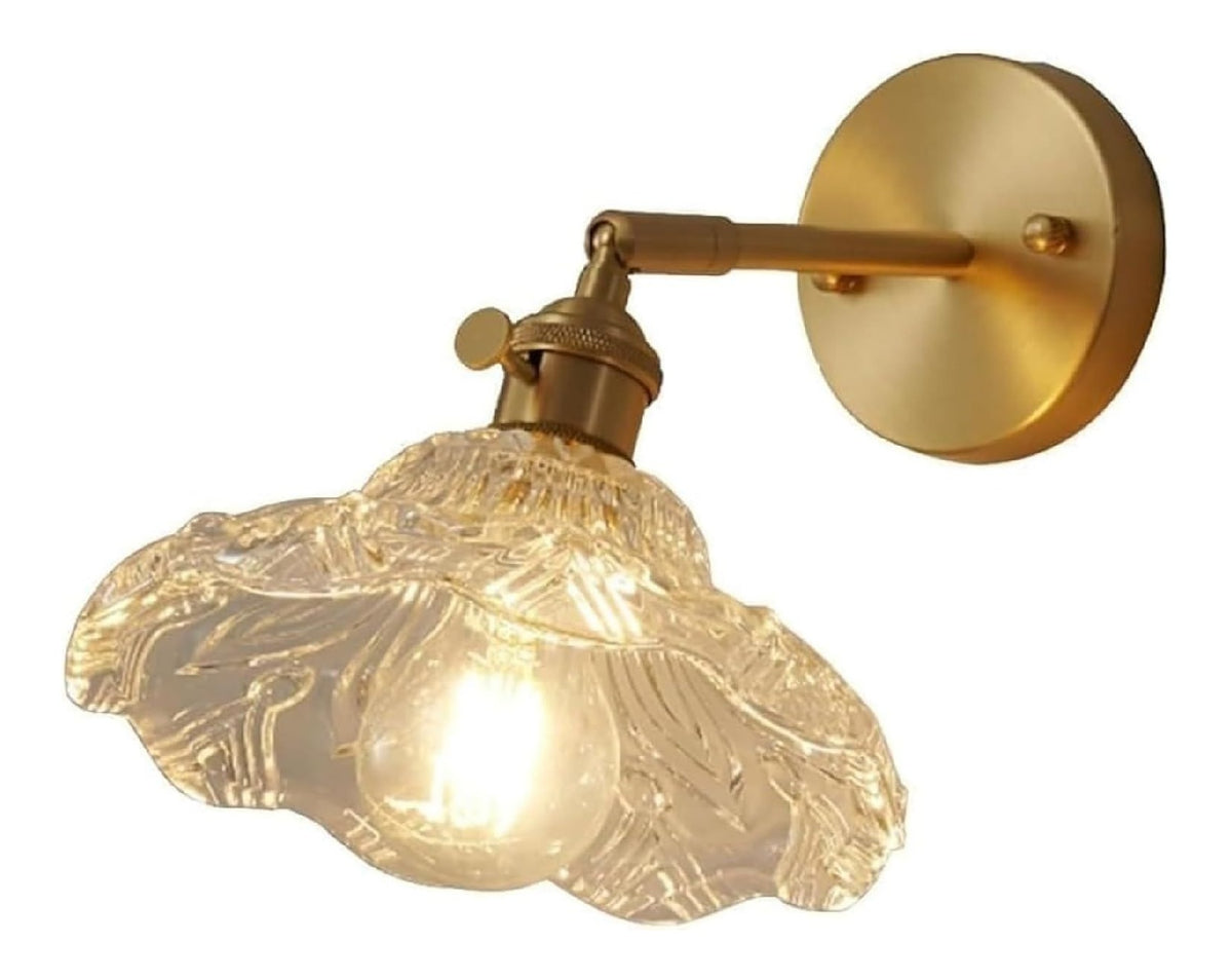 Luminaire Ambre et Rouge a silhouette graphique de type applique murale E27