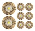 Spot de plafond Blanc et Dore a presence elegante et lumiere agreable 10W 3000K