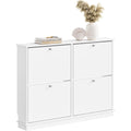 Ensembles de meubles pour entree avec tiroirs structure metal blanc