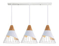 Eclairage Blanc et Ambre contemporain en version suspension 60W E27