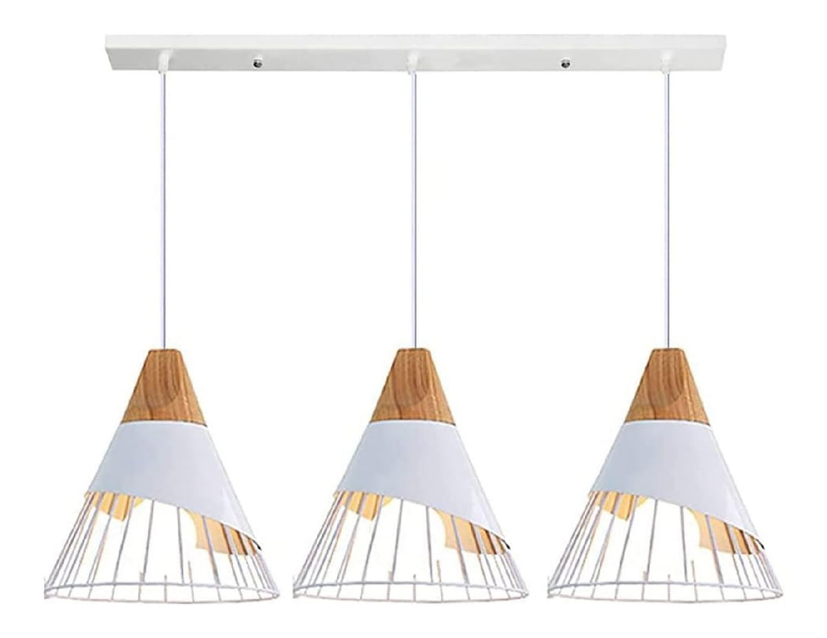 Eclairage Blanc et Ambre contemporain en version suspension 60W E27