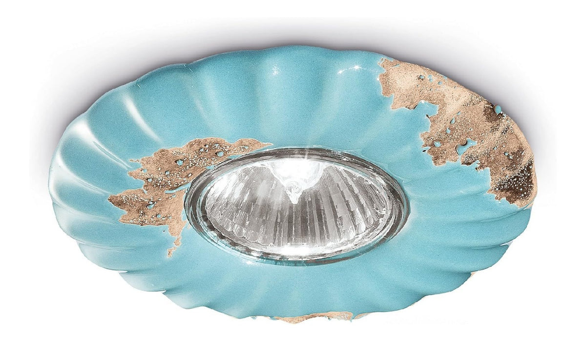 Spot de plafond decoratif Bleu avec diffusion lumineuse harmonieuse IP20 GU10