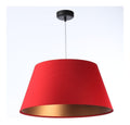 Eclairage Rouge et Cuivre contemporain en version suspension 60 W IP20