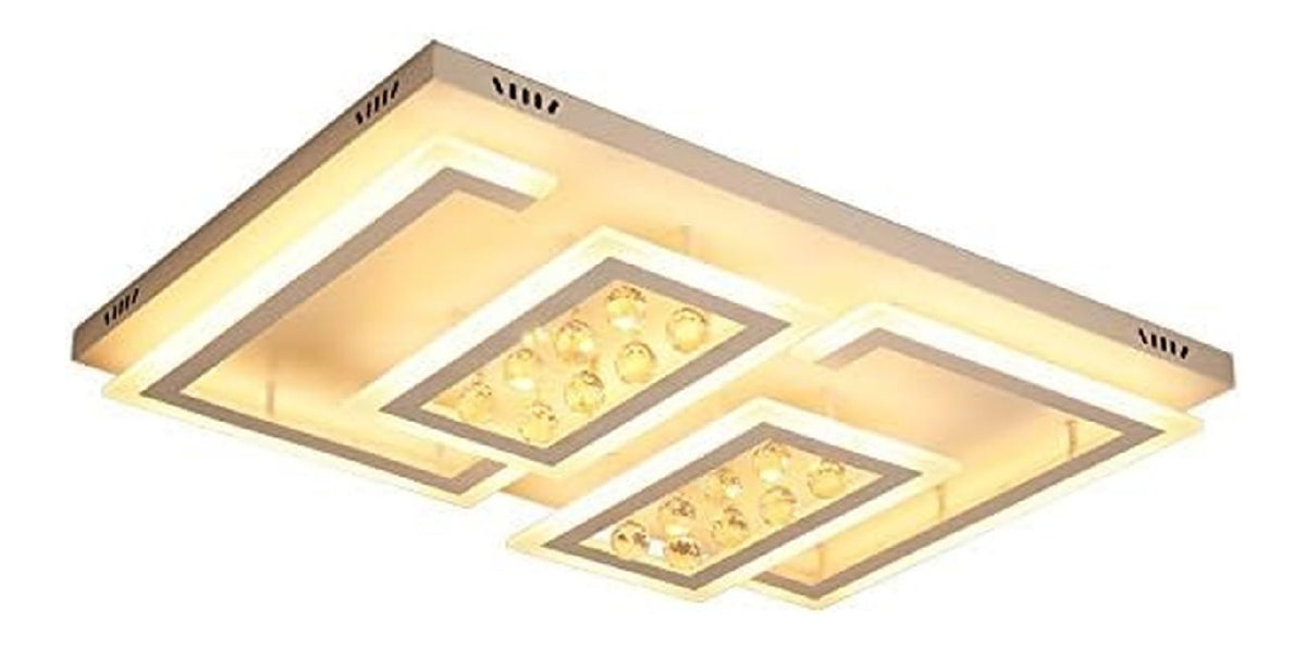 Suspension Blanc et Ambre a presence elegante et lumiere agreable 110 W 3000 K
