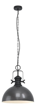 Solution lumineuse Noir et Beige au dessin sobre en format suspension 60 W E27