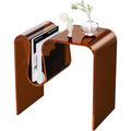Tables basses finition bois structure metal marron