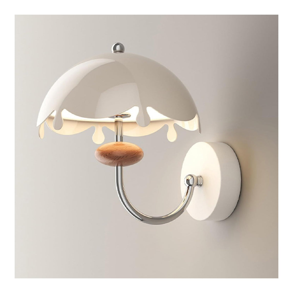 Applique murale Blanc et Ambre au style moderne avec conception fonctionnelle 20 W 3000 K