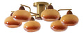 Lustre Dore et Ambre au style moderne avec conception fonctionnelle