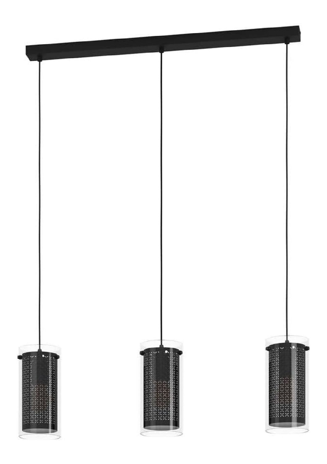 Suspension decoratif Noir et Blanc avec diffusion lumineuse harmonieuse E27 BH-5305