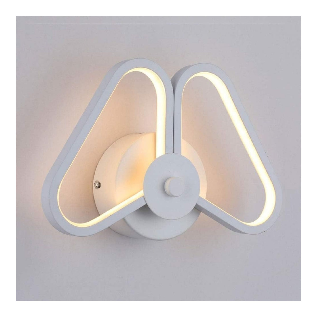 Applique murale Blanc et Ambre au style moderne avec conception fonctionnelle 16W