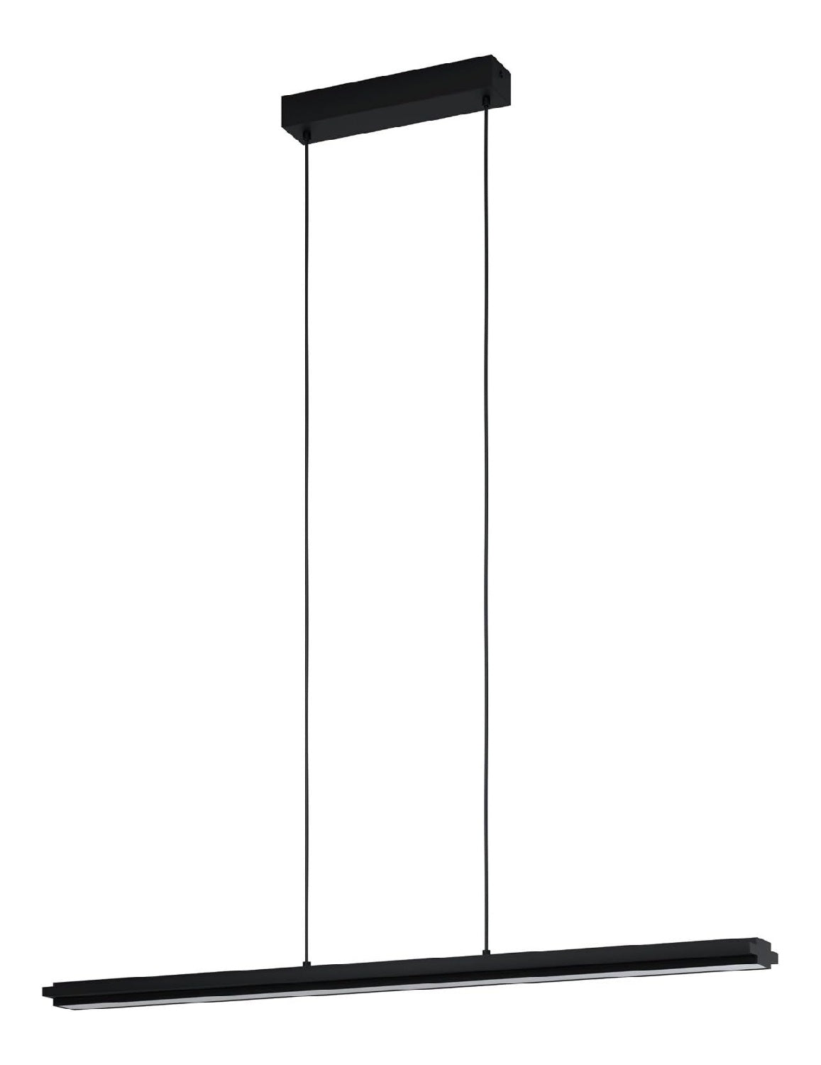 Luminaire Noir et Blanc a silhouette graphique de type suspension