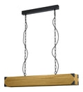 Luminaire Noir et Rouge a silhouette graphique de type suspension E27