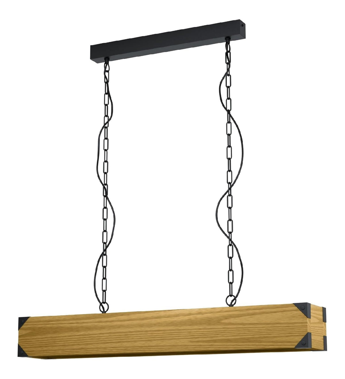 Luminaire Noir et Rouge a silhouette graphique de type suspension E27