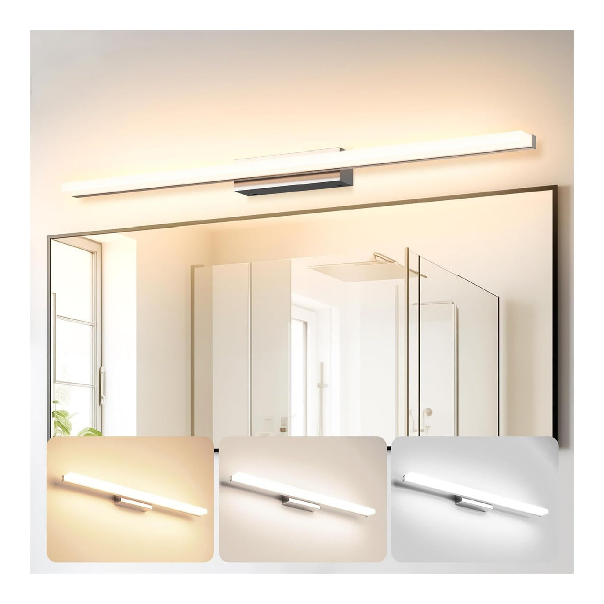 Solution lumineuse Rouge au dessin sobre en format applique murale IP44 3000K