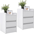 Ilots de rangement fixes avec tiroirs finition bois noyer