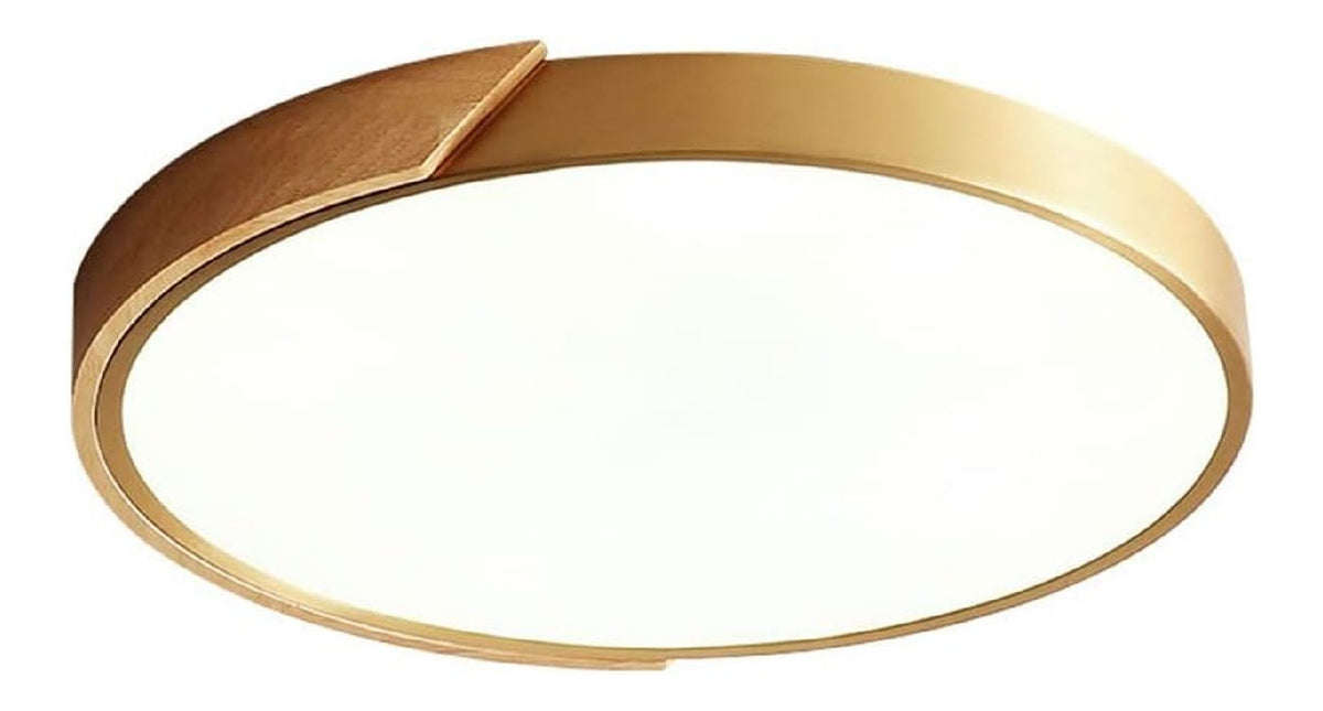 Plafonnier Blanc et Ambre a presence elegante et lumiere agreable 84-3647