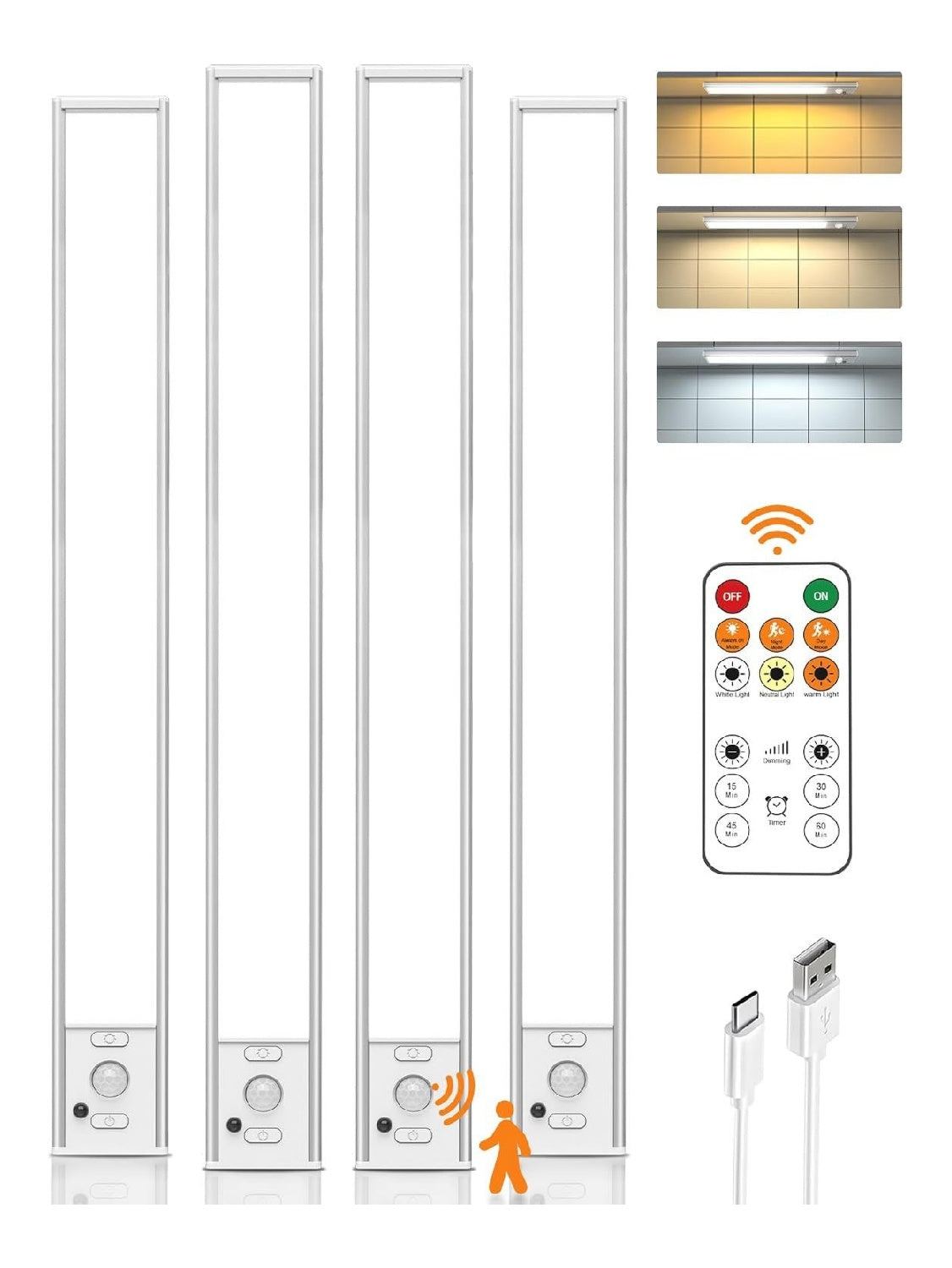 Solution lumineuse Blanc et Ambre au dessin sobre en format luminaire 2700 K