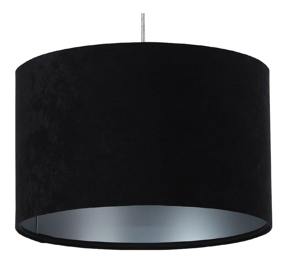 Suspension Noir et Argente a presence elegante et lumiere agreable 60 W IP20