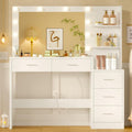 Ilots de rangement mobiles avec tiroirs reglable blanc