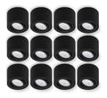 Spot de plafond Noir et Blanc a presence elegante et lumiere agreable 9W 3000K