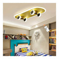 Lustre Blanc et Ambre aux lignes epurees avec eclairage confortable 32W 3000K
